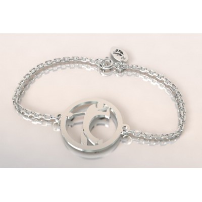 Bracelet thème golf en argent pour femme - Golfeur - Lyn&Or Bijoux
