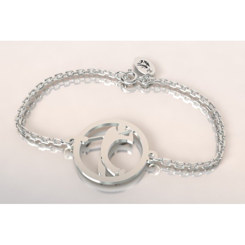 bracelet argent sur le thème du golf pour femme bracelet argent sur le thème du golf pour femme
