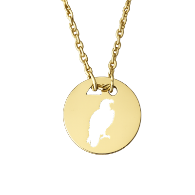 Collier femme argent doré, créateur CabaneTchanque, Pendentif Aigle