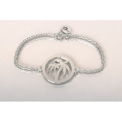 Bracelet de créateur en argent pour femme - Cocotier - Lyn&Or Bijoux