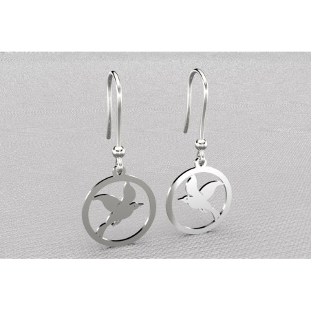 boucles d'oreilles créateur en argent pour femme - Mouette - Lyn&Or Bijoux boucles d'oreilles créateur en argent pour femme - Mouette - Lyn&Or Bijoux