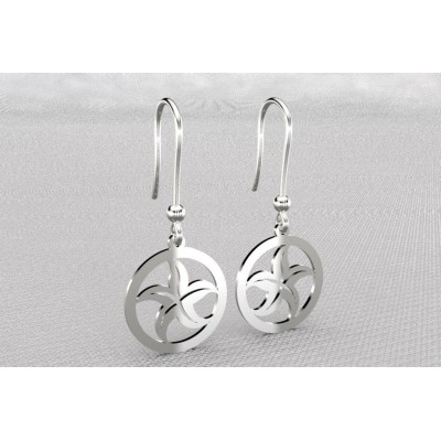 boucles d'oreilles créateur pour femme - Etoile de mer - Lyn&Or Bijoux
