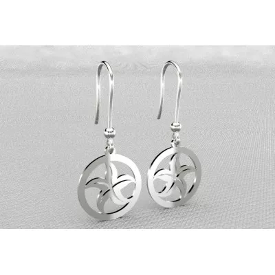 boucles d'oreilles créateur pour femme - Etoile de mer - Lyn&Or Bijoux