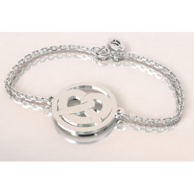 Bracelet de créateur en argent pour femme - Bretzel - Lyn&Or Bijoux