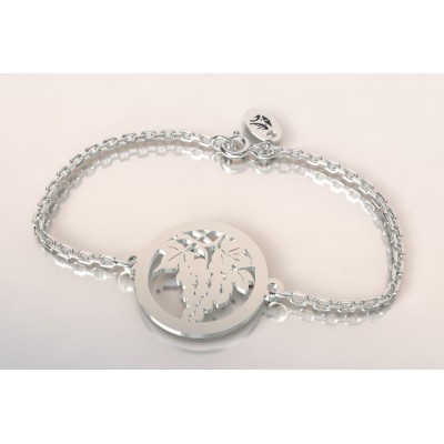 Bracelet créateur en argent pour femme - Grappe de raisin - Lyn&Or Bijoux