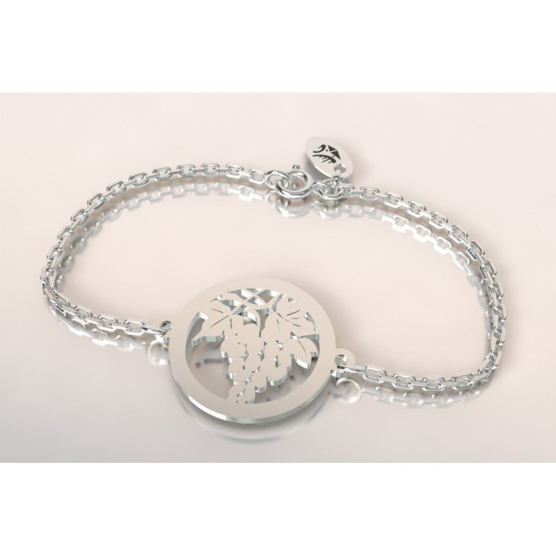 Bracelet créateur original Grappe de raisin en argent 925 Bracelet créateur original Grappe de raisin en argent 925