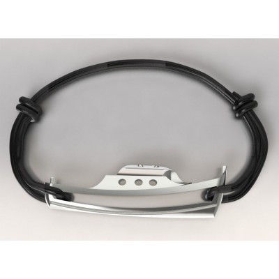 Bracelet Bateau en argent et cordon coloré par CabaneTchanque