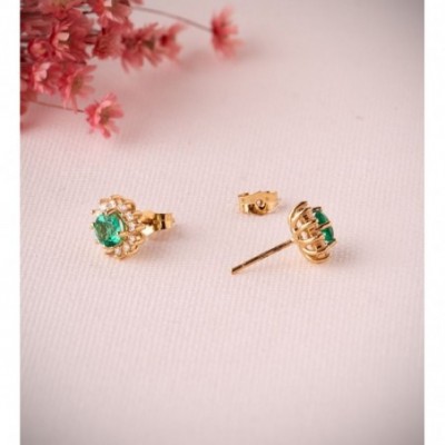  diamants éco et émeraude 5 mm