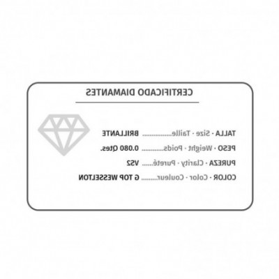 Bijou épuré Taïssa or blanc 18 carats et diamant éco