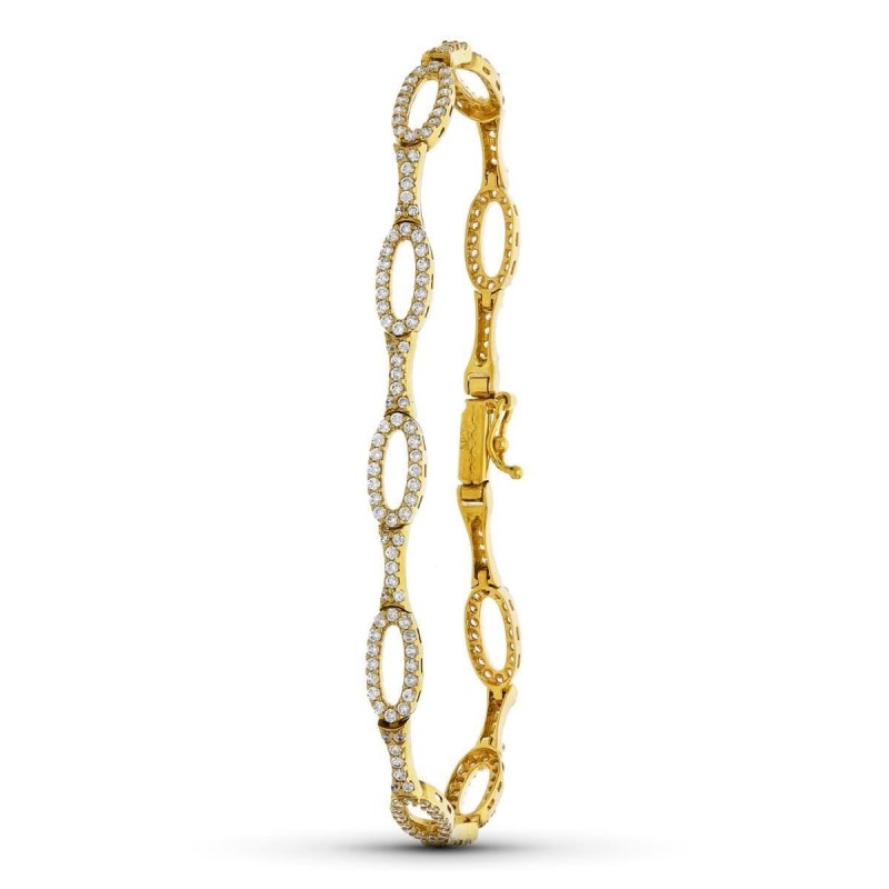 Bijou mariée bracelet or jaune fermoir crocodile luxe