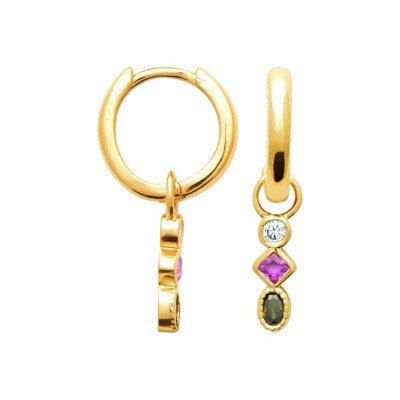 créoles originale multicolores pour femme, bijoux femme mode