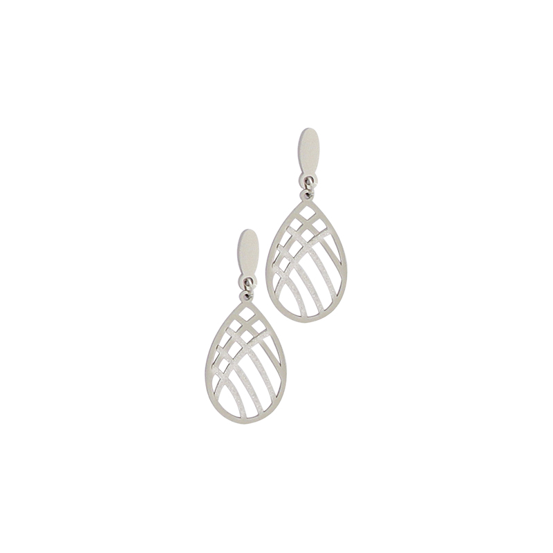 Boucles d'oreilles pendantes femme, acier inoxydable - Telma