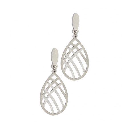 Boucles d'oreilles pendantes femme, acier inoxydable - Telma
