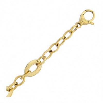 bracelet doré maille fantaisie femme en acier inoxydable