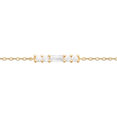 bijou ligne doré et zircon femme