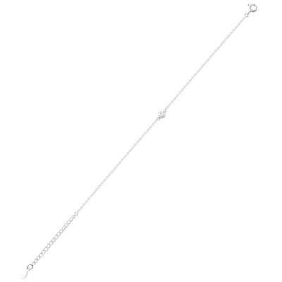 bracelet fin argent minimaliste zircon