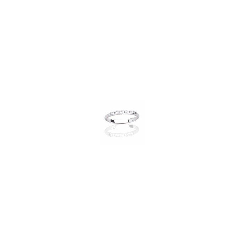 Alliance pour femme diamant et or blanc 18 carats, Secret Alliance pour femme diamant et or blanc 18 carats, Secret