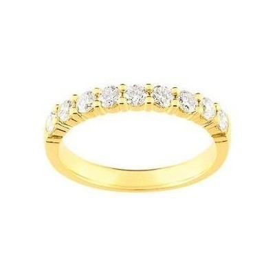 Alliance femme en or jaune & diamants - Cyclades - Lyn&Or Bijoux