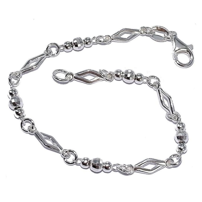 Gourmette en argent 925 millièmes pour femme, Binta Gourmette en argent 925 millièmes pour femme, Binta
