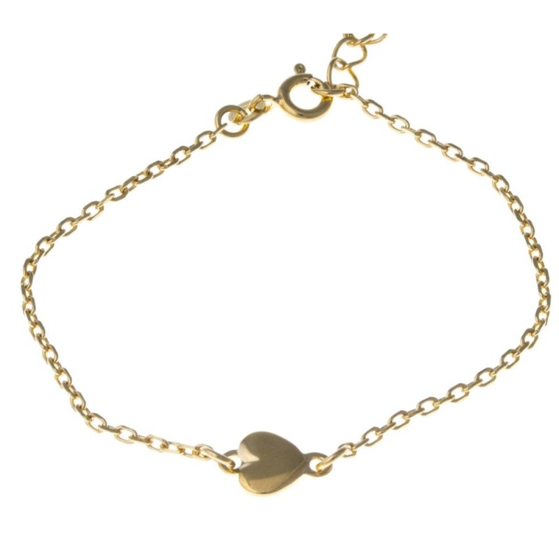 Bracelet coeur en plaqué or pour femme, Amore Bracelet coeur en plaqué or pour femme, Amore
