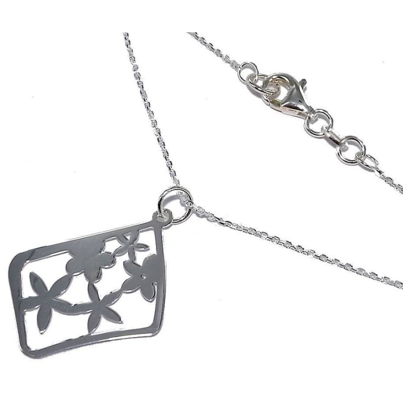 Collier en argent 925 millièmes/1000 pour femme, Flower Power Collier en argent 925 millièmes/1000 pour femme, Flower Power