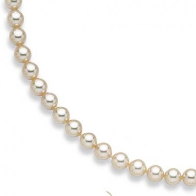 Bracelet de perles blanches de Majorque 8mm, pour femme - Annaelle - Lyn&Or Bijoux