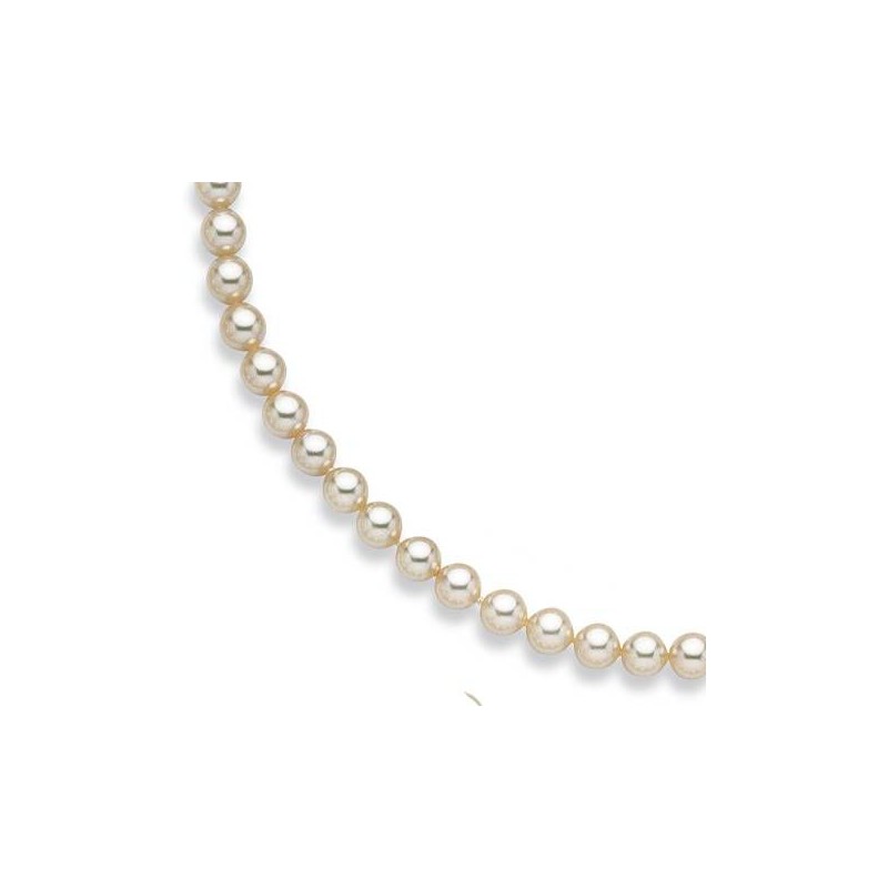 Bracelet de perles blanches de Majorque 8mm, pour femme - Annaelle - Lyn&Or Bijoux