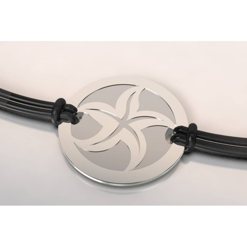 Bracelet argent et acier pour femme - Etoile de mer - Lyn&Or Bijoux