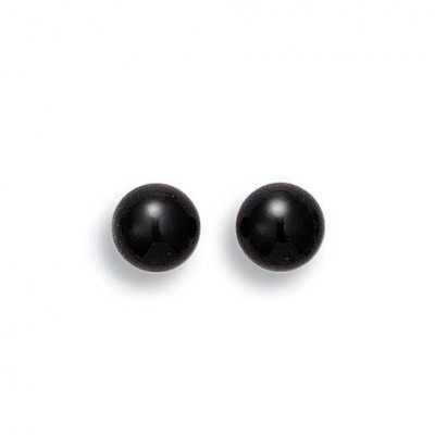 Boucles d'oreille en Onyx noir pour femme - Impression - Lyn&Or Bijoux