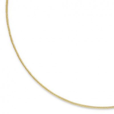 Collier câble en plaqué or pour femme - 1 mm - Lyn&Or Bijoux