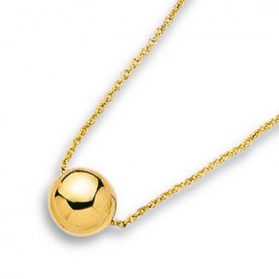 Collier en plaqué or avec perle dorée pour femme - Aanor - Lyn&Or Bijoux