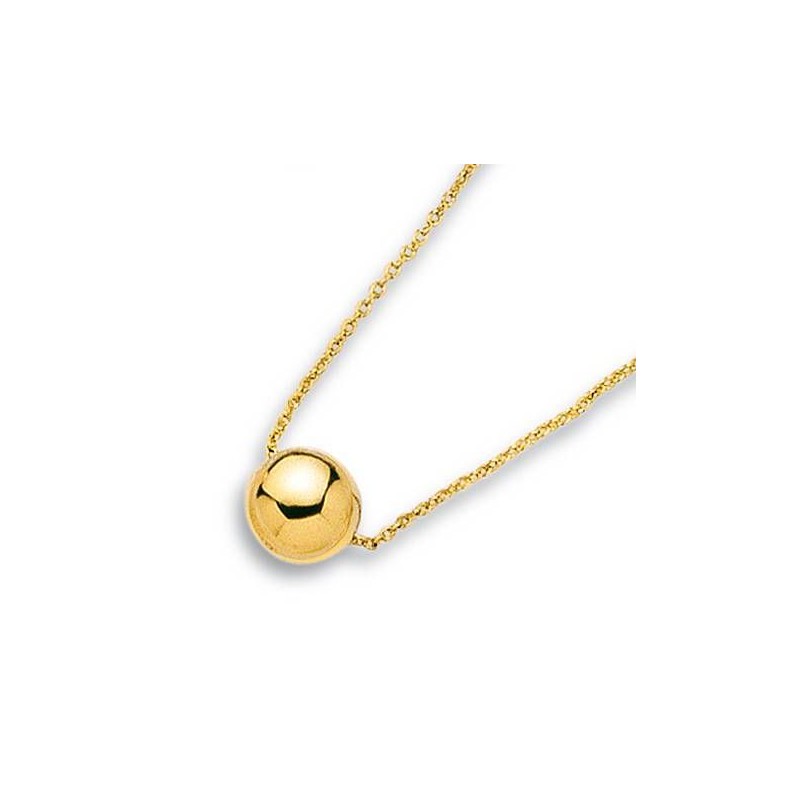 Collier en plaqué or avec perle dorée pour femme - Aanor - Lyn&Or Bijoux