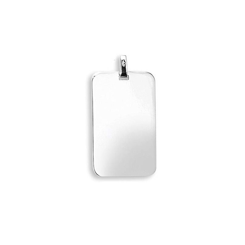 Pendentif en argent 925 millièmes unisexe, Plaque d'identité Pendentif en argent 925 millièmes unisexe, Plaque d'identité