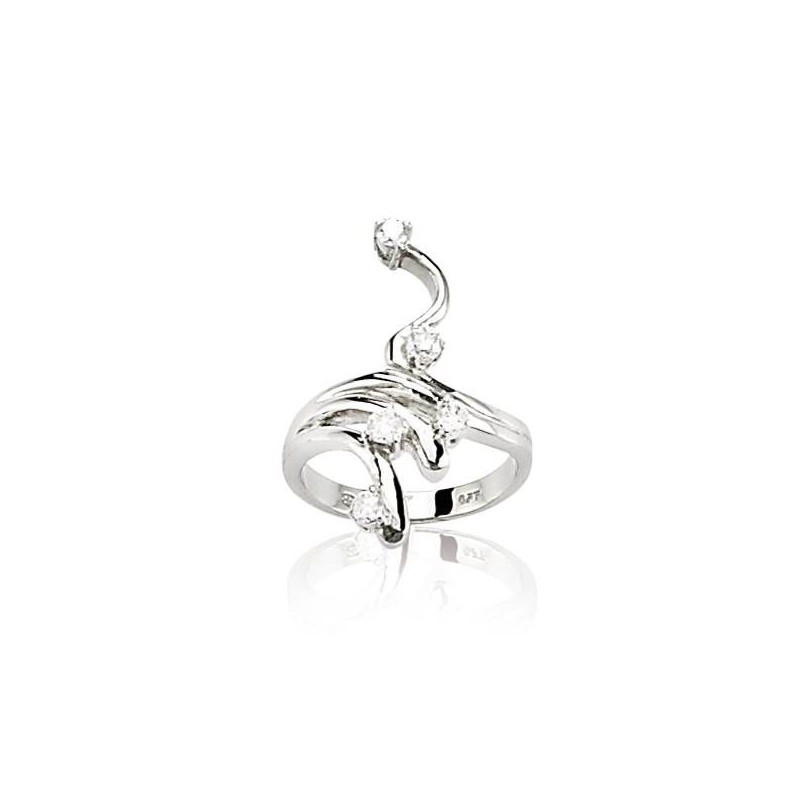 Bague diamant et or blanc 18 carats, Cassandre Bague diamant et or blanc 18 carats, Cassandre