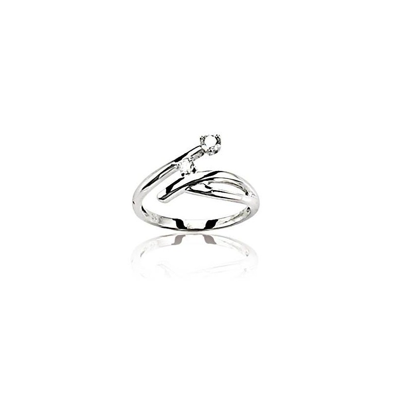 Bague pour femme diamant et or blanc 18 carats, Florianne Bague pour femme diamant et or blanc 18 carats, Florianne