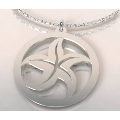 Collier de créateur en argent pour femme - Etoile de Mer - Lyn&Or Bijoux