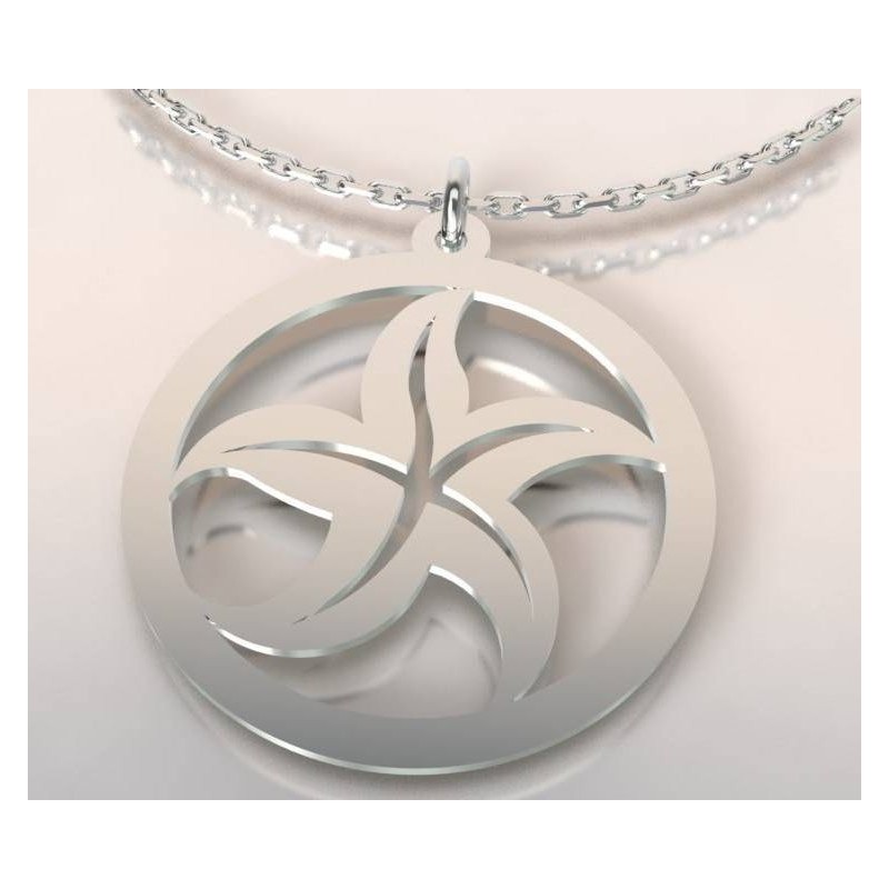 Collier de créateur en argent pour femme - Etoile de Mer - Lyn&Or Bijoux