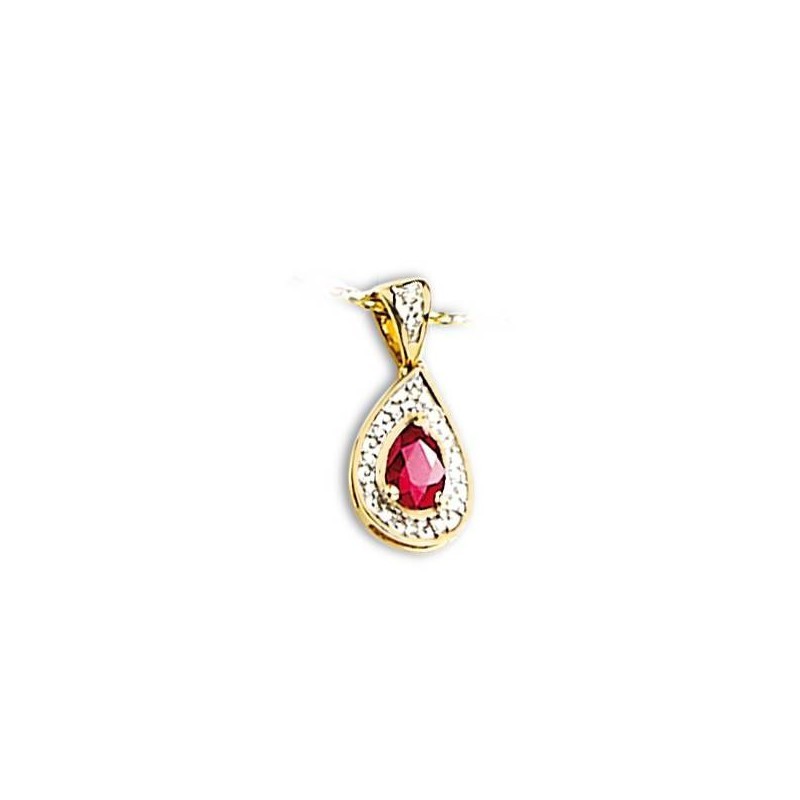 Pendentif rubis diamant Clearance