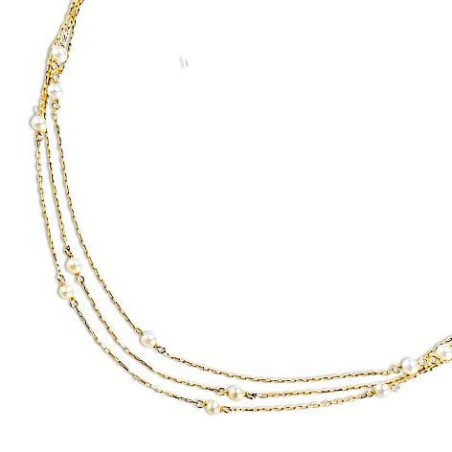 Collier pour femme en or et perle d'eau douce - Lyn&Or Bijoux