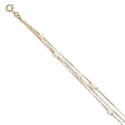 Bracelet de perles de culture en or pour femme, Finesse - Lyn&Or Bijoux