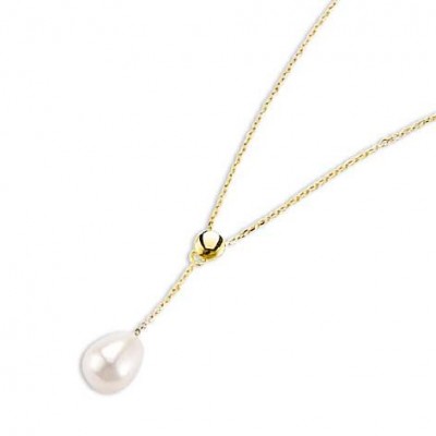 Collier ras - de - cou or 18 carats et perle de culture blanche - Beauté - Lyn&Or Bijoux