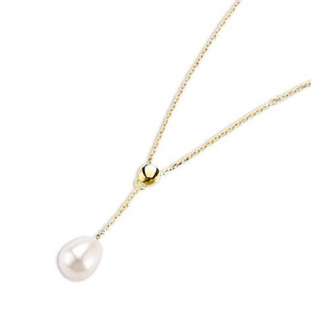 Collier ras - de - cou or 18 carats et perle de culture blanche - Beauté - Lyn&Or Bijoux