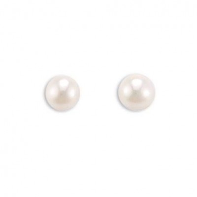Boucles d'oreille perle de culture 7 mm pour femme - Soft Pearl - Lyn&Or Bijoux