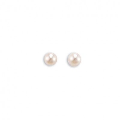 Boucles d'oreille perle d'eau douce 4 mm pour femme - Soft Pearl - Lyn&Or Bijoux