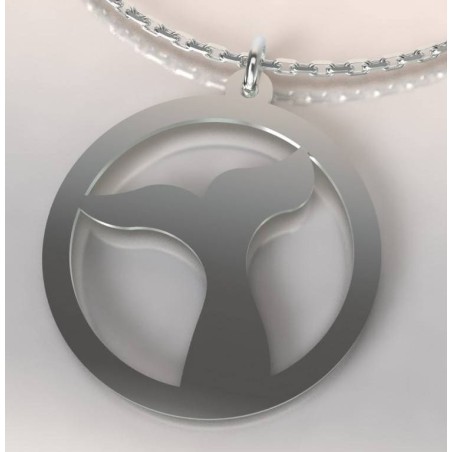 Collier de créateur en argent pour femme - Baleine - Lyn&Or Bijoux Collier de créateur en argent pour femme - Baleine - Lyn&Or Bijoux