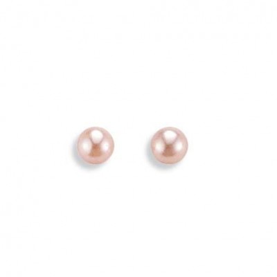 boucles d'oreilles perle blanche en or pour femme - Lyn&Or Bijoux