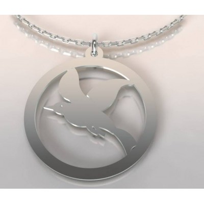 Collier oiseau en argent pour femme - Cayouckette - Lyn&Or Bijoux