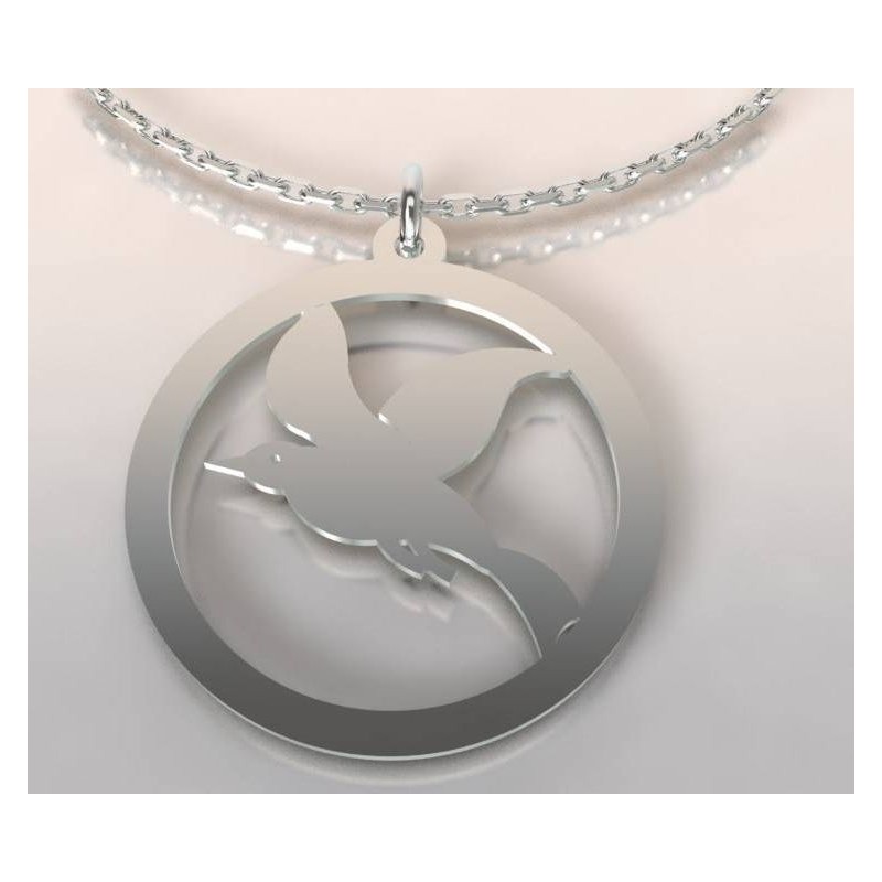 Collier oiseau en argent pour femme - Cayouckette - Lyn&Or Bijoux