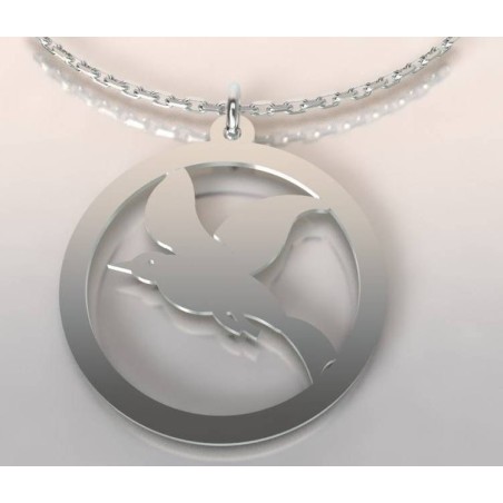 Collier oiseau en argent pour femme - Cayouckette - Lyn&Or Bijoux