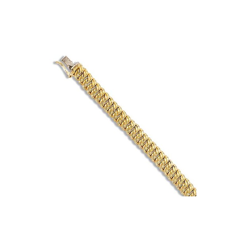Gourmette or jaune 18 carats pour femme, Or Pur Gourmette or jaune 18 carats pour femme, Or Pur